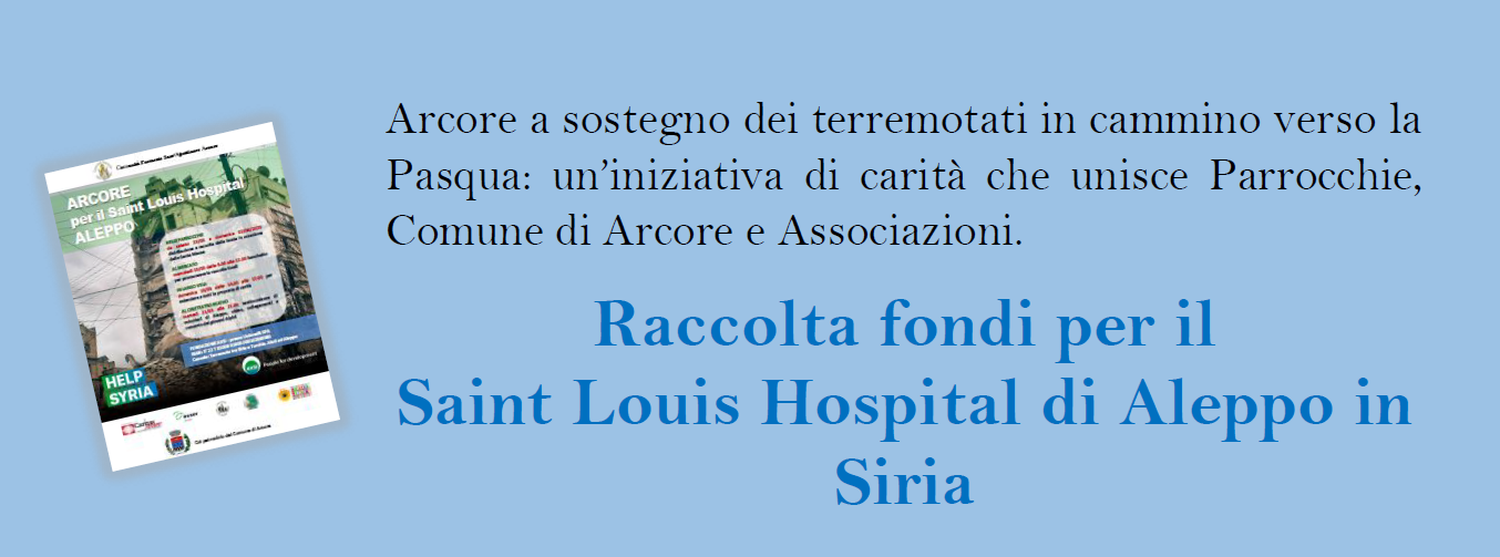 Al momento stai visualizzando Raccolta fondi per il Saint Louis Hospital di Aleppo in Siria